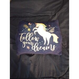 VGUC- 13"x10" Unicorn Kids Pillow